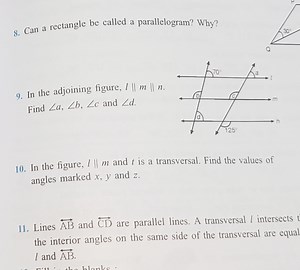 Can a rectangle be called a parallelogram? Why?In the adjoinin... | Filo