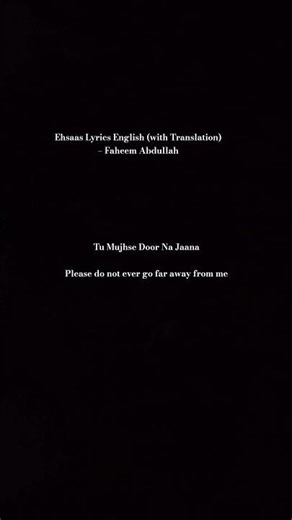 Ehsaas Lyrics English (with Translation) – Faheem Abdullah #ibsn2 #lyrics #viral