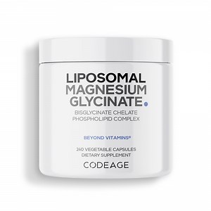 Codeage Liposomal Magnesium Bisglycinate Chelate Mineral Supplement, BioMag Phospholipids, 240 ct