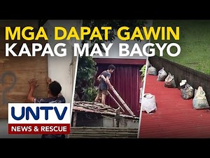 Mga basic na dapat gawing paghahanda sa bagyo, ipinaalala ng isang eksperto