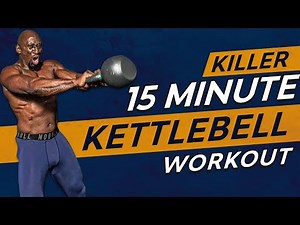 Killer 15 Minute Kettlebell Fat Loss Workout | Swing and Burpee Challenge