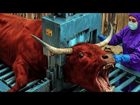 Inside an American Beef Factory Cattle Handling, Washing Scanning Explained