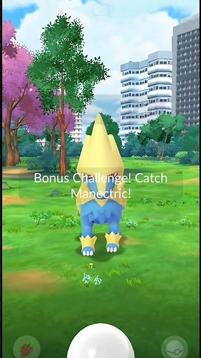 ⚡Mega manectric Battle in Pokemongo #pokemongo #pokemon #megaraid #megapokemon #shortvideo #short