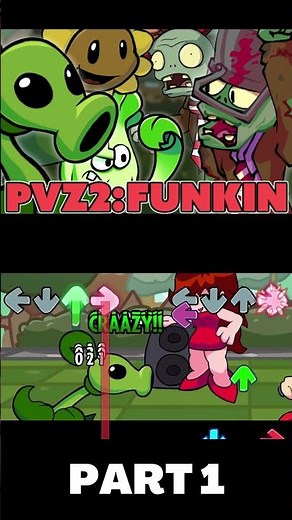 PVZ2: FUNKIN (PART 1) ( SONG Leafender) (FNF MOD) #shorts