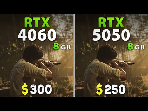 RTX 4060 vs RTX 5050 - Test in 12 Games | 1080p + DLSS 4