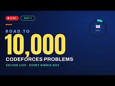 Road to 10,000 | Codeforces Problems Live | Day 1