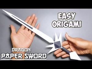 HOW TO MAKE PAPER DRAGON SWORD SAMURAI EASY | EASY ORIGAMI DRAGON SWORD SAMURAI | ORIGAMI PEDANG