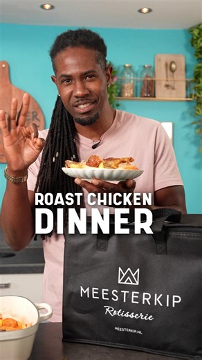 Roast Chicken Dinner - kip uit de oven met aardappels, wortel en citroen #superdushichef