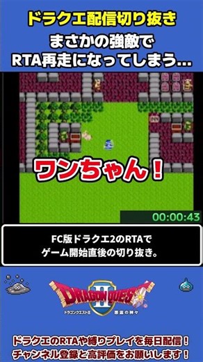 【ドラクエ2】まさかの強敵でRTA再走になってしまう…【DQ2RTA】