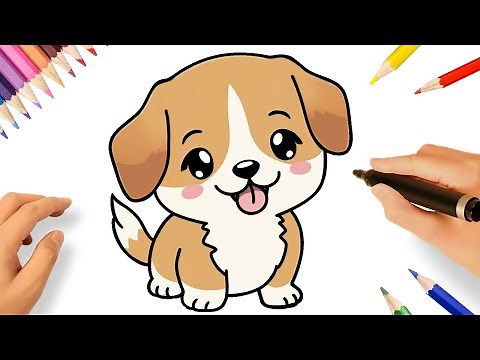 COMMENT DESSINER UN CHIEN MIGNON🐕 🐾