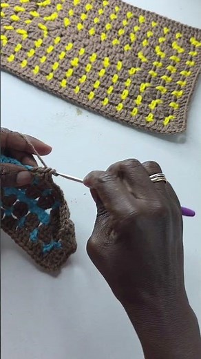 Crochet Rectangle Block Stitch Blanket Pattern