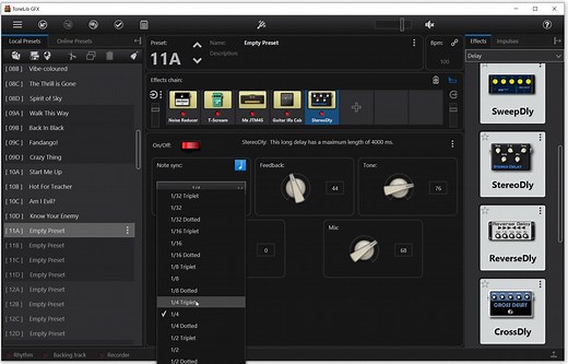ToneLib GFX user interface
