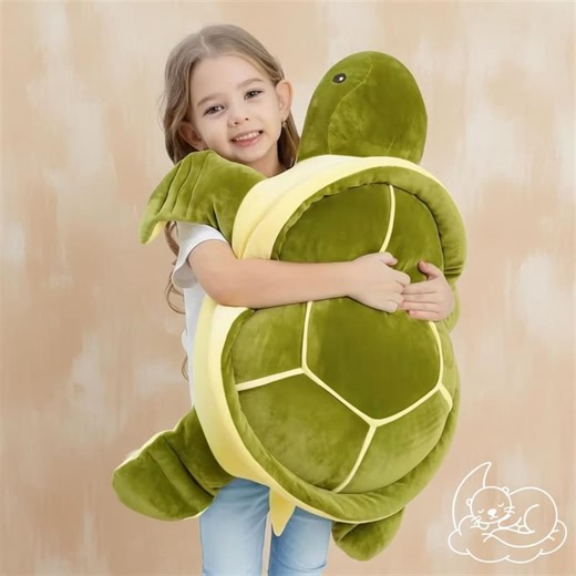 Giant Turtle Plushie · Large Sea Turtle Stuffed Animal · Cozy Hugging Pillow for Kids & Teens · Soft Green Nursery Decor - Etsy Canada