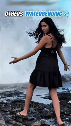 OTHERS WATERBENDING💦 vs THIS ONE 🔥 #bending #waterbending #viral #shorts