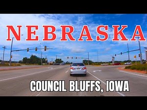 4K Drive Tour 2024 | Omaha Council Bluffs , Iowa | Omaha-Nebraska | Trek wanders | New Vlog USA