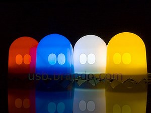 Pac Man Styled Light Sensitive USB Ghost Lights (video)