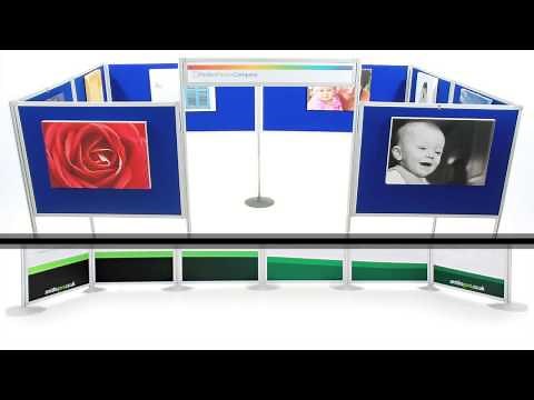 Universal Panel and Pole Portable Exhibition Display Stands