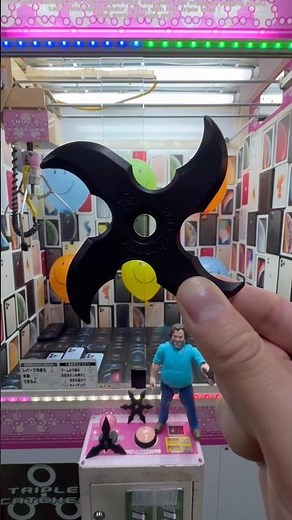 The result of throwing a shuriken at Smiley #shorts #clawmachine #arcade #iphone #home #minecraft