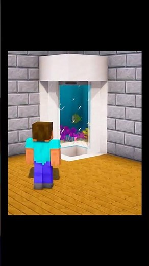 How to build fish tank in Minecraft #minecraft