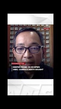 Deeper probe sought into death of ex-DPWH official Cabral | ANC