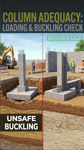 Column Adequacy Check #civilengineering #construction #trending #education #viral #ytshorts #column
