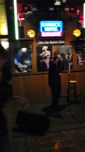 This gentlemen did pretty good CCR, even got couple of ladies up on the dance floor. Great job! *Our Karaoke Nights are every Thursday 6-10pm AND we welcome ALL languages. Come sing in French, Spanish, Italian, etc, etc. | Garrick Hotel Bar