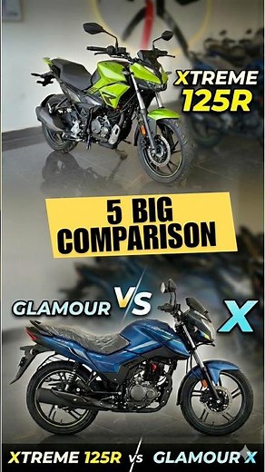 Hero Xtreme 125r vs hero GlamourX 125 Top 5 comparison | best features bike in 125 cc #automobile