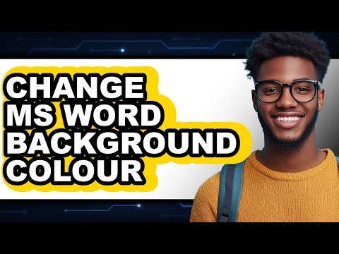 How to Change Ms Word Background Colour - Step by Step