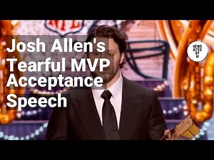 Josh Allen's Emotional MVP Speech Moves Parents to Tears