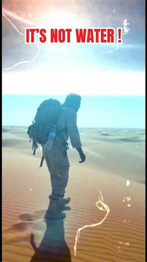 Crossing the Desert with Heat Mirage #shorts #usa #survival