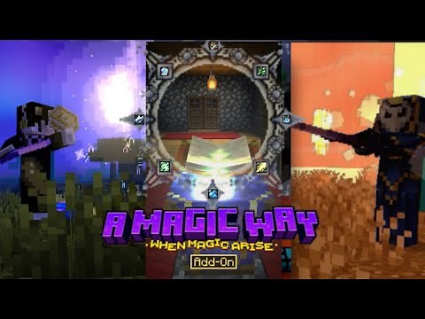 Minecraft PE A Magic Way Add-on MCPE Full Mod Showcase