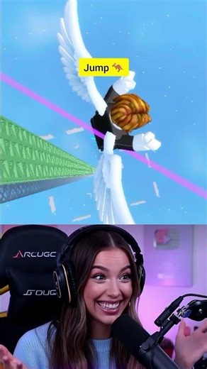 Ammy's Huge Jump In Roblox #roblox #gameplay #games #shorts #ytshorts #comedy #funny #crazygame