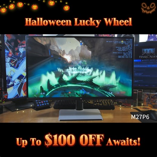 It’s time to play — Halloween Lucky Wheel: Spin If You Dare... ⚡Your reward? Up to $100 OFF on KTC monitors that bring every game to life! ⏰Limited-time only — the best treats vanish fast.  Spin now. Save big. Game brighter. | KTC | Facebook