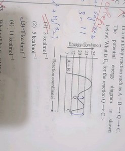 In a multistep reaction such as A B \rightarrow Q \rightarrow C... | Filo