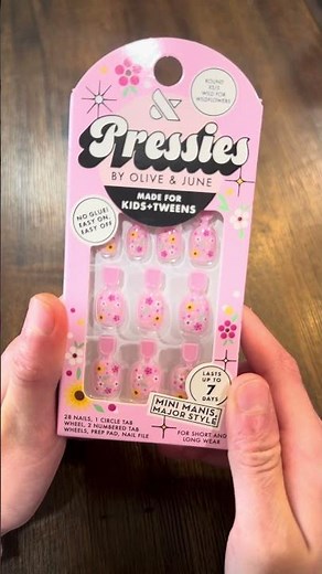 Meet our new Pressies, press-on nails for kids and tweens. 💖