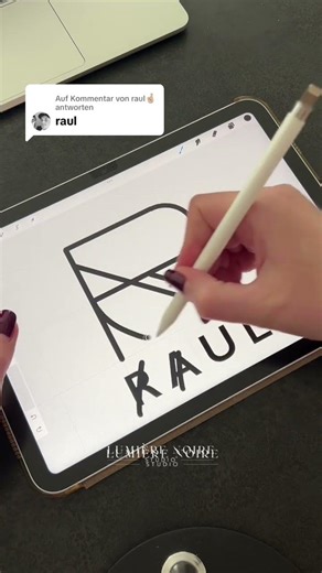 Procreate Logo Challenge: Antwort auf RAUL's Design #procreate #logochallenge #repost