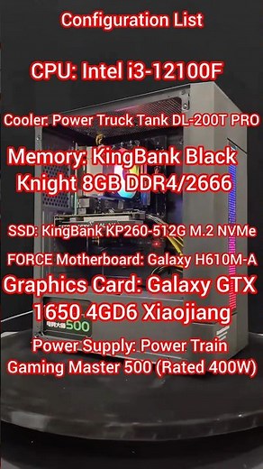 Budget Gaming PC Build || 😱 i3-12100F + GTX 1650 Assembly! 🎮🔥 #pcbuild #gamingpc #budgetbuild