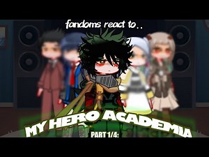 FANDOMS REACT TO MHA | PART 1/4 | 2X SPEED |TWS IN VIDEO | FT: ASV, TBHK, MHA, SNF, PJSK | READ DESC
