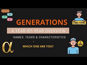 Generations: A Year-by-Year Overview of Their Names, Years and Characteristics