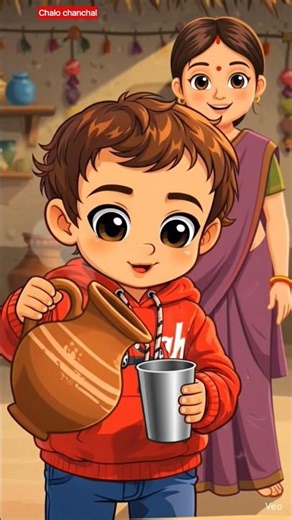 Chalo Chanchal Playing Gully Tonda with Friends | Fun Kids Cartoon Short #aishorts #hindicartoon