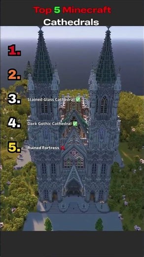 Top 5 Minecraft Cathedrals — APPROVED or REJECTED? ✅❌