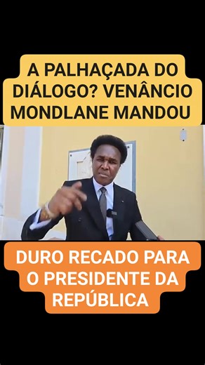 A PALHAÇADA DO DIÁLOGO? VENÂNCIO MONDLANE MANDOU DURO RECADO PARA O PRESIDENTE DA REPÚBLICA 3245374805610284:49210:@destacar 100004133882303:2048:Fixone Biriwasha 100064873803136:2048:Renamo Moçambique 100006121926290:2048:Nossa Terra Mossurize – Parte 4 | Fixone Biriwasha | Facebook