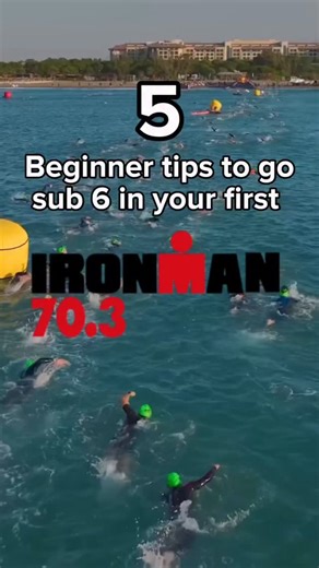 Mytriathloncoach on Instagram: "5 Beginner Tips to Go Sub-6 in Your First Ironman 70.3 ⏱️🔥 Full breakdown below — save this for race day prep. Going under 6 hours isn’t about elite fitness — it’s about smart pacing, smart fuelling, and smart training. Here’s how to stack the odds in your favour 👇 1️⃣ Pace the bike like your run depends on it (because it does) Most beginners burn too many matches early. Hold 70–75% FTP for a steady, controlled bike split. Keep HR smooth and avoid surges. A disc