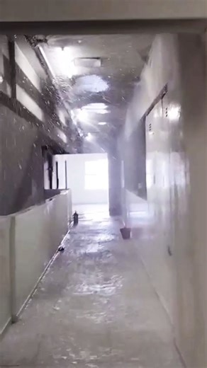 Sprinkler Break 💔 | Fire 🔥 flat | Lobby area Pani Pani #fb #reels #fypreels #fypシ❤️💞❤️ #reels #foryou #jobs #highlight | FIRE Alarm SEFTY WARKS