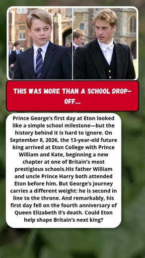 George Starts Eton, Just Like William! #RoyalNews #PrinceGeorge #Eton