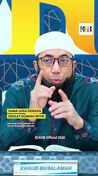EXPLANATION OF WITIR PRAYER - KHALID BASALAMAH