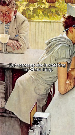 The Soda Jerk (1953) by Norman Rockwell #art #painting #history
