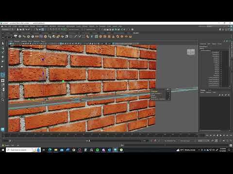 Modeling a Brick Wall in Maya 2024, Part 1