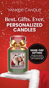 They'll think of you, every time they light it: a Personalized Photo Candle customized with your image and message. Best gift idea? We think so. https://www.yankeecandle.com/personalized-candles.html | Yankee Candle