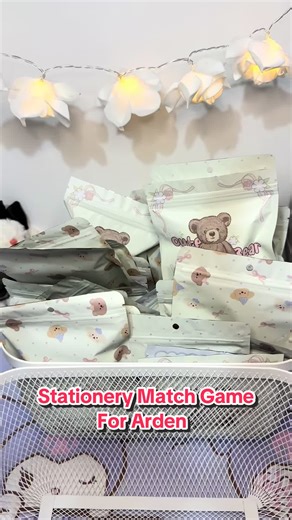 Stationery Match Game For Arden: A Fun Surprise!